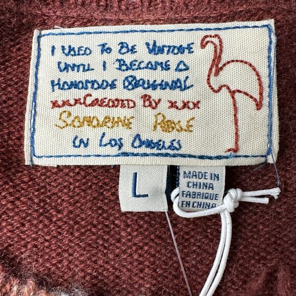 Sandrine Rose Tie Dye Sevilla Wool Cashmere Sweater Paradise Circus Women L NWT - Picture 2 of 11